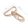 Metal carbine, 39 × 30 mm / 26 × 2 mm, 10 pcs, gold color