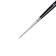 Brush of columns Round, RUBLOFF series 1015 No. 1, short handle, black matte/white clip