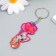 PVC keychain "kitten with balloons" soft 6x3.1 cm