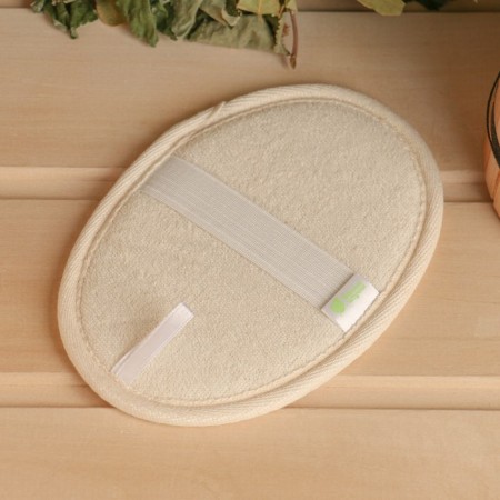 Liff's washcloth, oval sponge with cotton-1