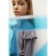 Лонгслив детский Amarobaby Ruffle, рост 140 см, цвет серый