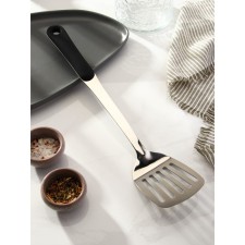 Stainless steel blade with holes of the Home share, length 38.5 cm, thickness 3 mm