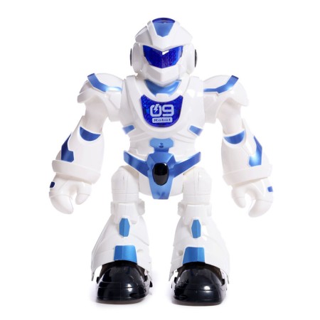 Robot radio -controlled "dancer", light and sound effects, works on batteries, red color-1