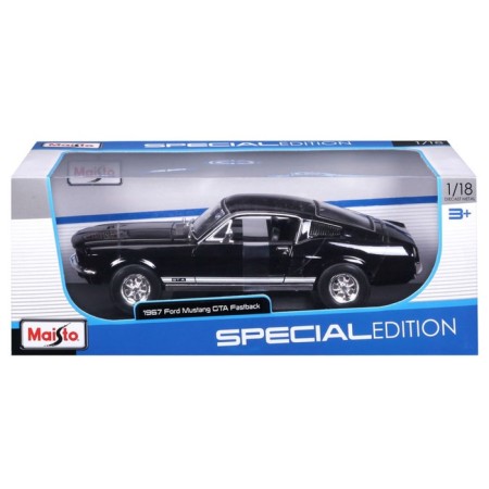 MASTO DIE-CAST 1967 Ford Mustang Fastback, 1:18, the color is dark green-10