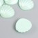 Decor for creativity plastic "Broke with mother of pearl" pistachio 1.8x2 cm