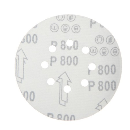 Circle of abrasive grinding under the "Velcro" tundra, perforated, 150 mm, p800, 5 pcs.-5