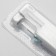 Disposable gun for piercing, earring in the “mini” kit, 4 mm, white color in silver