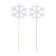 Topper "Snowflake", in the set 2 pcs.