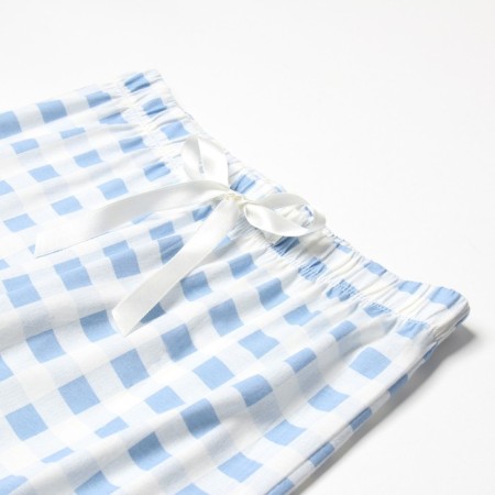Female homemade set (sweatshirt and trousers), blue color, size 46-9