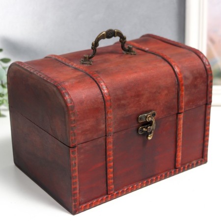 Casket wood chest (set 2 pcs) "Victorian" 17.5x11.5x11.5 cm; 21x15.5x15 cm-2