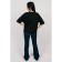Female T -shirt, size 54, black color