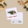 Mini-postcard "Holiday in the house", 7 x 7 cm, New Year
