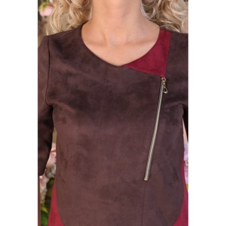 Women's dress, size 50, brown color-12