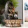 The desktop fountain from the network, Lakshmi backlight in the arch with waterfall 40x27x27 cm