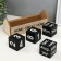 Souvenir wood desktop calendar "Home calendar" black 26x8.5x10.3 cm