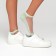 Women's socks glass minku color green, size 36-37 (23 cm)