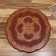 Carved table "Circle" wood 48x53x53cm
