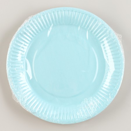 Disposable plate paper "heavenly", plain, 18 cm-5