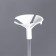 Holder-capture for balls, hole 0.6 cm, d = 4.5 cm, white color