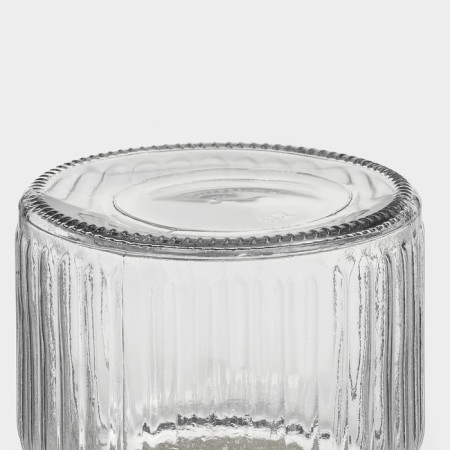 Glass Bank for bulk products with ceramic lid "Tea Conversations", 700 ml, 10.7 × 17 cm, white color-6