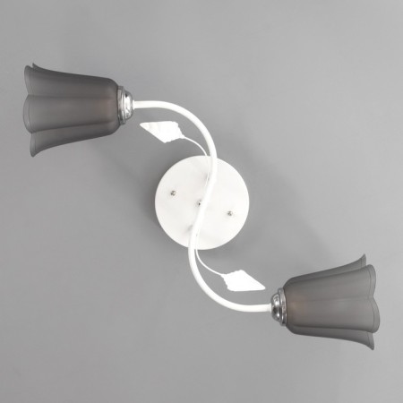 Lily chandelier (flower) 2x15W E27 Model: BR 00257 White/Black-3