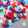 Beads for the creativity of PVC "Rings Multi -colored" set ≈ 330 pcs 0.1x0.6x0.6 cm