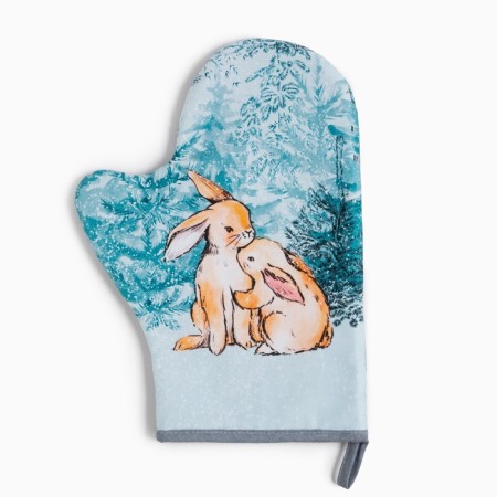 Mittens-Open "Let it Snow" 20x28 cm, sarzha, 100% x/l, boat 250 g/m2-2