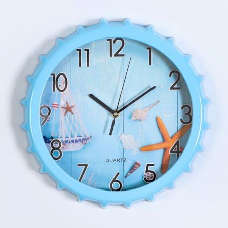 Watch Wall "Pier", discrete move, 1AA, D-30 cm, mix