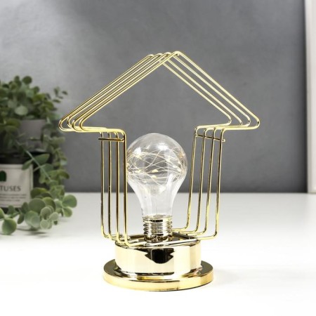Night Loft 16459/1 LED from batteries 3haa gold 10x10x20 cm Risalux