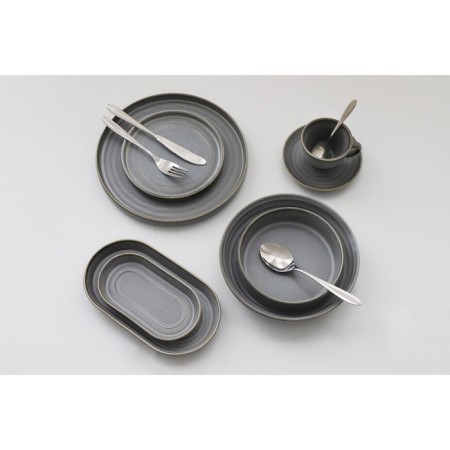 Porcelain dining porcelain Magistro Urban, D = 22 cm, color gray color-7