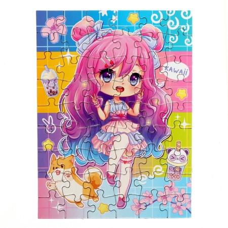 Thermal engine with puzzle "Kawaii Girl", 54 elements, 250 ml-3