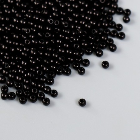 Set of beads "needlework" plastic, diameter 3 mm, 25 g, black
