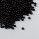Set of beads "needlework" plastic, diameter 3 mm, 25 g, black