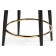 Barrier stool Plato Metal/Builder fabric, black/white 43x43x65 cm