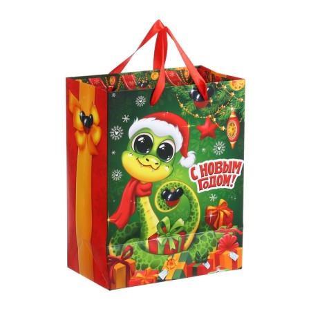 New Year. Gift package, 23x18x11.5 cm, packaging, Mickey Mouse-4