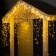 Garland "fringe" 3 × 0.9 m, IP44, UMS, white thread, 232 LED, glow warm white, 220 V