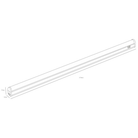 Linear LED lamp ERA LLLED-01, 1174x22x37 mm, IP20, 16W, 1400LM, 4000K, white-8