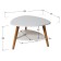 Brooklyn coffee table, 780x770x500, white/light oak
