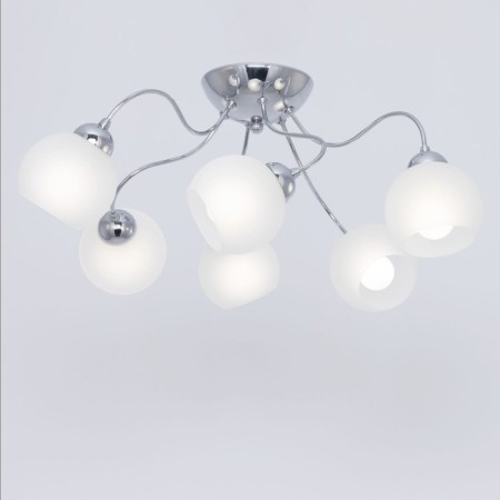 Ceiling chandelier Citilux "Luciana" CL147161, 62x62x29 cm, 6x60W, E14, color gray-3