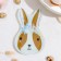 Glass Serving shares "Flower Rabbit", 20 × 13.5 cm
