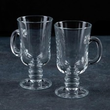 A set of glass mugs for PUB coffee, 215 ml, 2 pcs