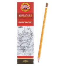 Chernographic pencil Koh-I-Noor 1500 5H, professional, lacquered case