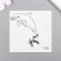 Black body tattoo “Black. Dolphin” 6x6 cm
