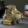Figure "Owl with the Council" Brass 10x10x10cm