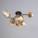 Harder chandelier 6x60W E27 brown, gold 70.5x32.5x21cm
