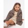 Children's jacket Amarobaby Lama, height 128 cm, chocolate color