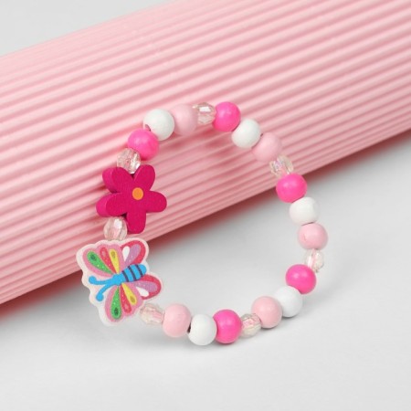 Bracelet Children's "Choselka" butterfly and flower, color-2