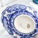 Oval basket, gzhel, porcelain, 16x21 cm