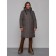 Coat insulated winter female, size 46, dark gray color