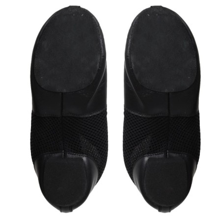 Jazzovki "Sport", genuine leather, with a net, insole length 22 cm, black color-7